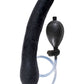 Ram Inflatable Latex Dildo - Black - 12in