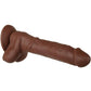 Real Supple Poseable Silicone Dildo with Balls