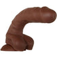 Real Supple Poseable Silicone Dildo with Balls