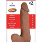 Realcocks Dual Layered #2 Bendable Dildo - Brown/Caramel - 7in