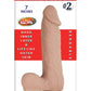 Realcocks Dual Layered #2 Bendable Dildo - Flesh/Vanilla - 7in