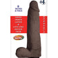 Realcocks Dual Layered #4 Bendable Thick Dildo - Brown/Chocolate - 8in