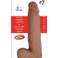 Realcocks Dual Layered #7 Bendable Dildo - Brown/Caramel - 8.5in