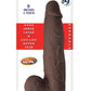 Realcocks Dual Layered #9 Bendable Thick Dildo - Chocolate - 9in
