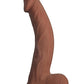 Realcocks Dual Layered Bendable Dildo - Chocolate - 9in