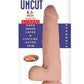 Realcocks Dual Layered Uncut Slider Thin Tip Dildo - Vanilla - 8.5in
