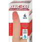 Realcocks Self Lubricating Bendable Dildo with Balls - Vanilla - 6in