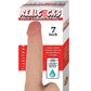 Realcocks Self Lubricating Bendable Dildo with Balls - Vanilla - 7in