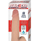 Realcocks Self Lubricating Bendable Thick Dildo with Balls - Vanilla - 8in