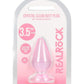 Realrock Crystal Clear Anal Plus - Clear/Pink - 3.5in
