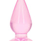 Realrock Crystal Clear Anal Plus - Clear/Pink - 3.5in