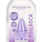 Realrock Crystal Clear Anal Plus - Clear/Purple - 3.5in