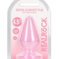 Realrock Crystal Clear Anal Plus - Clear/Pink - 4.5in