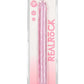 Realrock Crystal Clear Double Dong - Pink - 18in