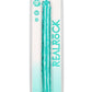 Realrock Crystal Clear Double Dong - Turquoise - 18in