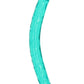 Realrock Crystal Clear Double Dong - Turquoise - 18in