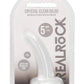 Realrock Crystal Clear Non Realistic Dildo with Suction Cup - Clear - 4.7in