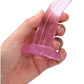 Realrock Crystal Clear Non Realistic Dildo with Suction Cup