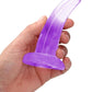 Realrock Crystal Clear Non Realistic Dildo with Suction Cup