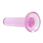Realrock Crystal Clear Non Realistic Dildo with Suction Cup