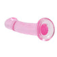 Realrock Crystal Clear Non Realistic Dildo with Suction Cup