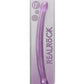 Realrock Crystal Clear Non Realistic Double Dildo - Clear/Purple - 17in