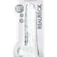 Realrock Crystal Clear Realistic Dildo with Balls - Clear - 10in