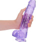 Realrock Crystal Clear Realistic Dildo with Balls