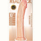 Realrock Curved Realistic Dildo with Suction Cup - Vanilla - 10in