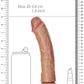 Realrock Curved Realistic Dildo with Suction Cup