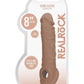 Realrock Realistic Penis Sleeve - Caramel - 8in