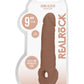 Realrock Realistic Penis Sleeve - Caramel - 9in