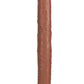 Realrock Realistic Skin Thick Double Ended Dong - Caramel - 14in