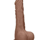 Realrock Skin Realistic Dildo with Balls - Caramel - 9in