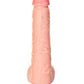 Realrock Straight Realistic Dildo with Balls and Suction Cup - Vanilla - 10in