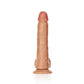 Realrock Straight Realistic Dildo with Balls and Suction Cup - Caramel - 11in