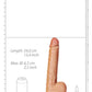 Realrock Straight Realistic Dildo with Balls and Suction Cup