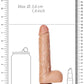 Realrock Straight Realistic Dildo with Balls and Suction Cup