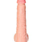 Realrock Straight Realistic Dildo with Balls and Suction Cup - Vanilla - 9in