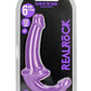 Realrock Strapless Strap-On Glow In The Dark Dildo - Purple - 6in