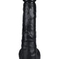 Realrock Ultra Realistic Skin Extra Large Straight Dildo with Balls and Suction Cup - Chocolate - 15in