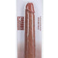 Realrock Ultra Realistic Skin Extra Large Straight Dildo with Suction Cup - Caramel - 14in