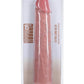 Realrock Ultra Realistic Skin Extra Large Straight Dildo with Suction Cup - Vanilla - 15in