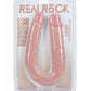 Realrock Ultra Realistic Skin U Shaped Double Dildo - Vanilla - 9in