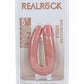 Realrock Ultra Realistic Skin U Shaped Double Dildo - Vanilla - 5in