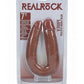 Realrock Ultra Realistic Skin U Shaped Double Dildo - Caramel - 7in