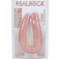 Realrock Ultra Realistic Skin U Shaped Double Dildo - Vanilla - 7in