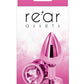 Rear Assets Aluminum Anal Plug - Metal/Pink - Medium