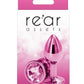 Rear Assets Aluminum Anal Plug - Metal/Pink - Small