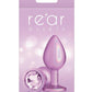 Rear Assets Anal Plug - Medium - Iridescent - Pink - Medium